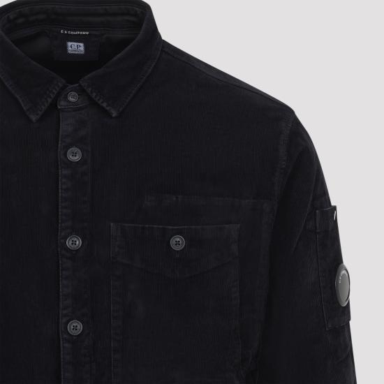 26FW 씨피 컴퍼니 긴팔 셔츠 21CMSH147A 006410O 999 BLACK DOM - C.P. COMPANY
