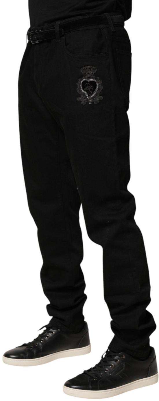 26FW 돌체앤가바나 데님 팬츠 9975767957790 BLACK - DOLCE & GABBANA