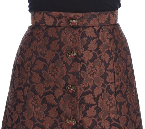 26FW 돌체앤가바나 숏 스커트 9069583139102 BROWN - DOLCE & GABBANA