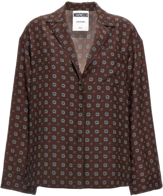 26FW 모스키노 긴팔 티셔츠 10120748433694 BROWN
