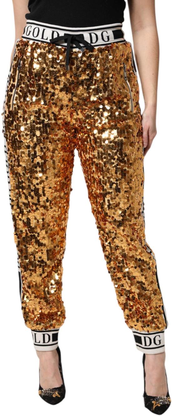 26FW 돌체앤가바나 트레이닝/조거 팬츠 49779293618462 GOLD - DOLCE & GABBANA