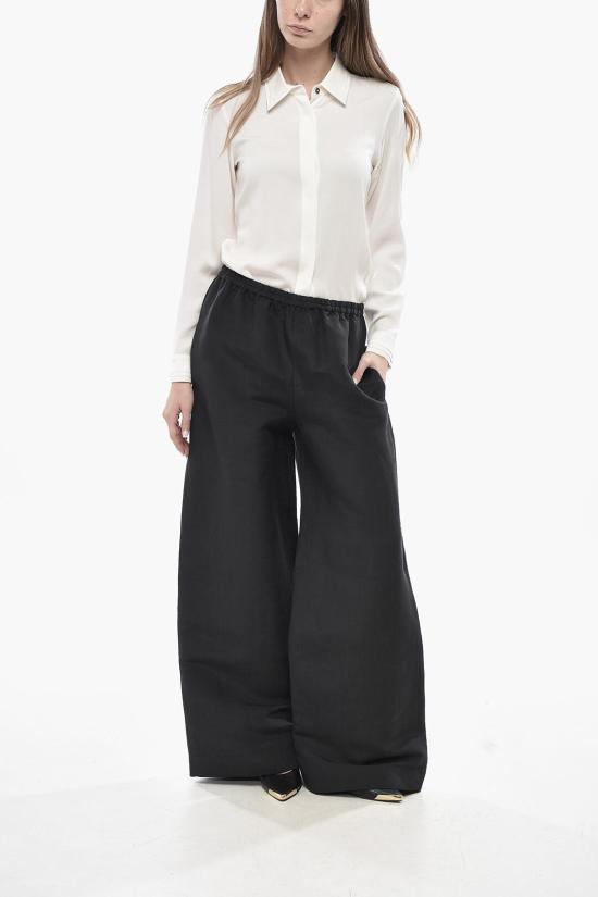  더로우 스트레이트 팬츠 8893W3952 BLK Black - THE ROW