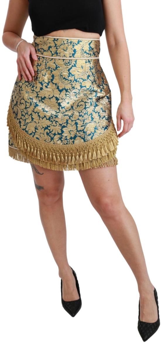 26FW 돌체앤가바나 숏 스커트 9069608993054 GOLD - DOLCE & GABBANA