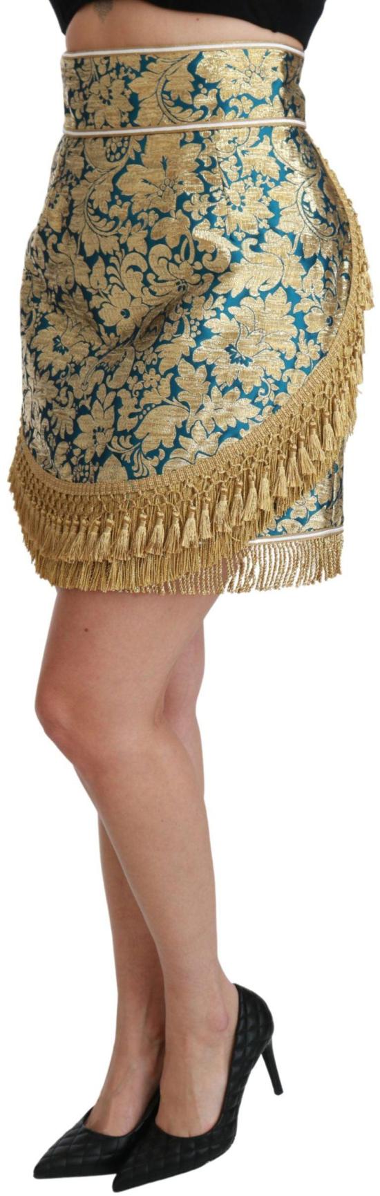 26FW 돌체앤가바나 숏 스커트 9069608993054 GOLD - DOLCE & GABBANA