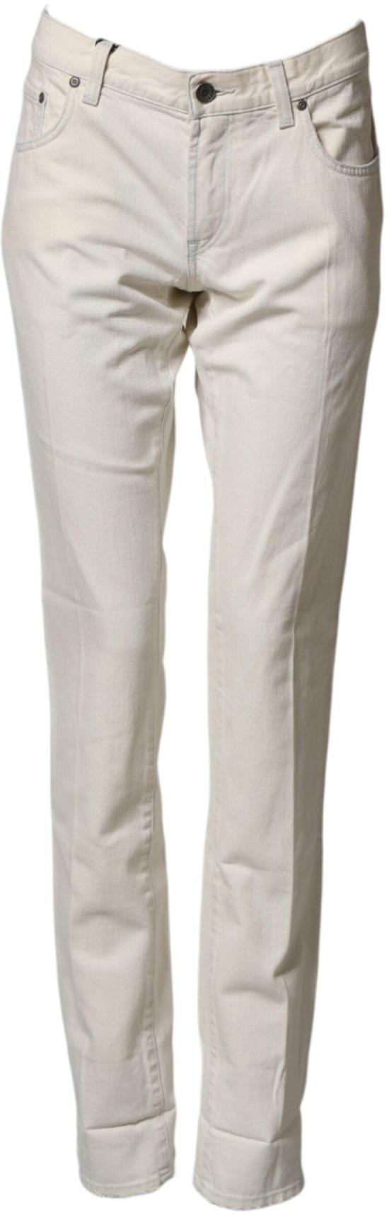 26FW 돌체앤가바나 데님 팬츠 9938234016030 WHITE - DOLCE & GABBANA