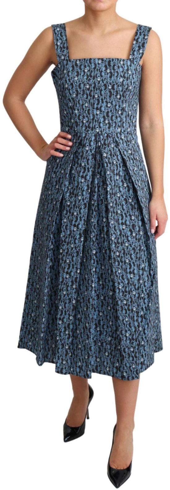 26FW 돌체앤가바나 미디 원피스 9069458784542 BLUE - DOLCE & GABBANA