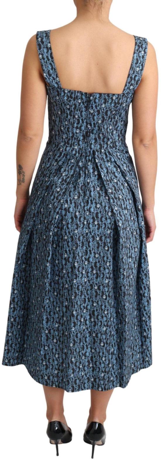 26FW 돌체앤가바나 미디 원피스 9069458784542 BLUE - DOLCE & GABBANA