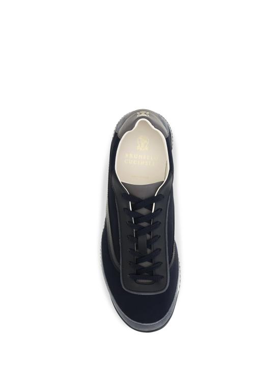 26FW 브루넬로 쿠치넬리 스니커즈 MZUGNIA357 CBJ62 BLUE - BRUNELLO CUCINELLI
