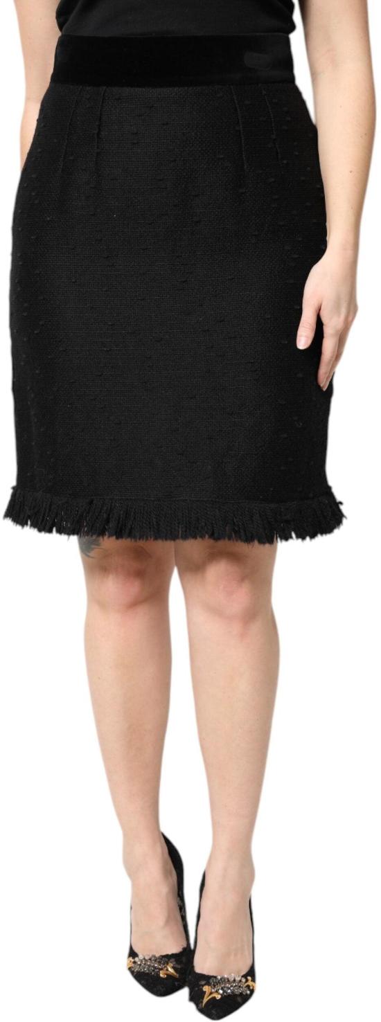 26FW 돌체앤가바나 숏 스커트 9759444205854 BLACK - DOLCE & GABBANA
