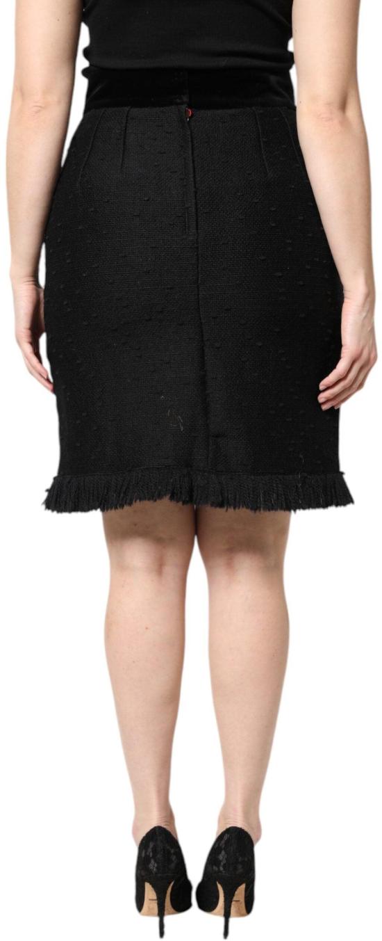 26FW 돌체앤가바나 숏 스커트 9759444205854 BLACK - DOLCE & GABBANA