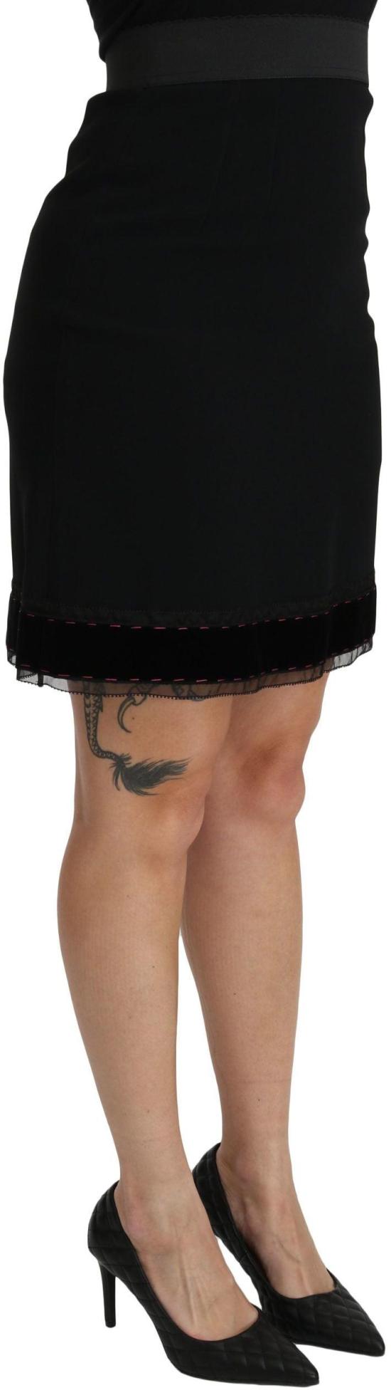 26FW 돌체앤가바나 숏 스커트 47949880262942 BLACK - DOLCE & GABBANA