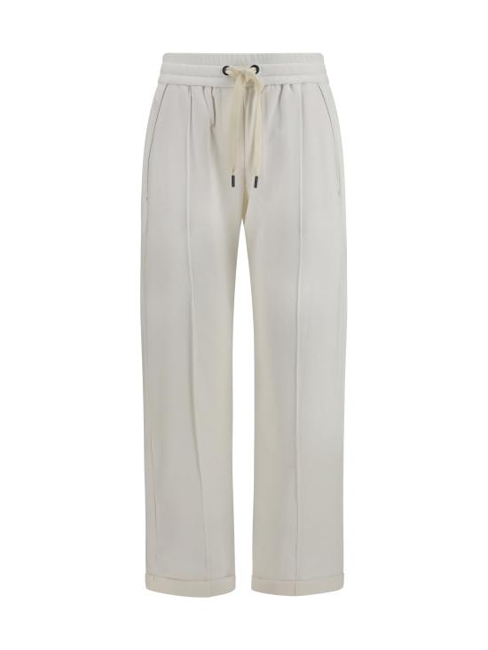 26SS 브루넬로 쿠치넬리 스트레이트 팬츠 MH827FB799 C600 WHITE