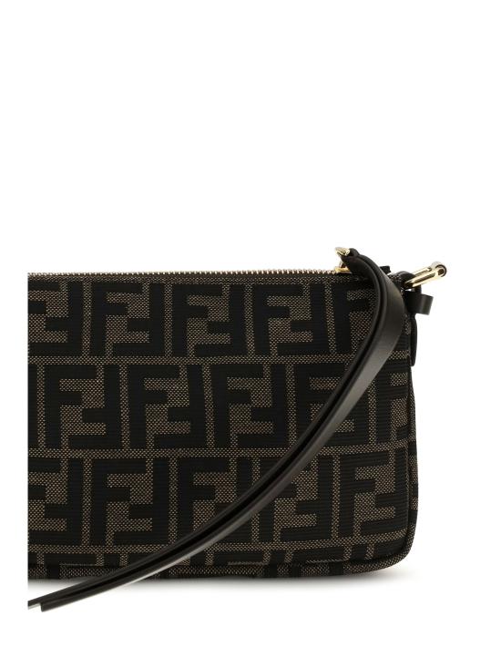 26FW 펜디 FF 자카드 지퍼 탑 스몰 숄더백 8BS123B17A F14YN BROWN - FENDI