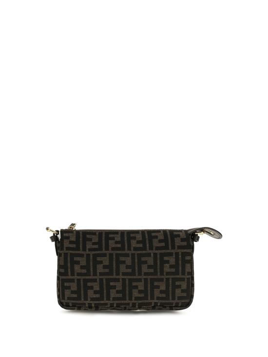 26FW 펜디 FF 자카드 지퍼 탑 스몰 숄더백 8BS123B17A F14YN BROWN - FENDI