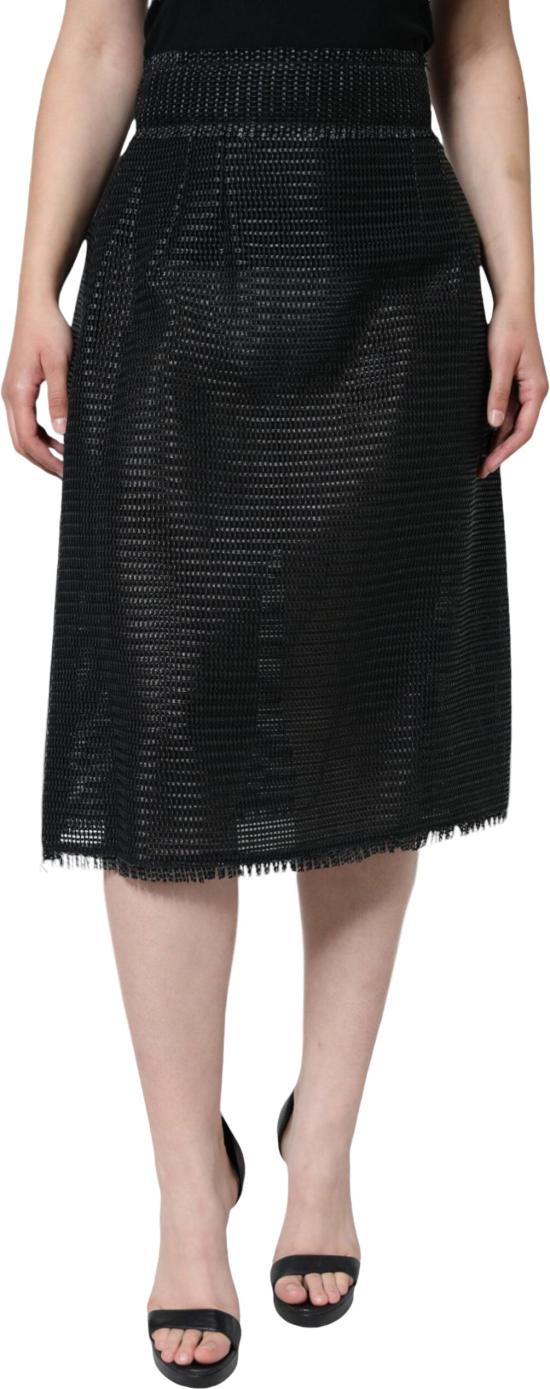 26FW 돌체앤가바나 미디 스커트 9630240571678 BLACK