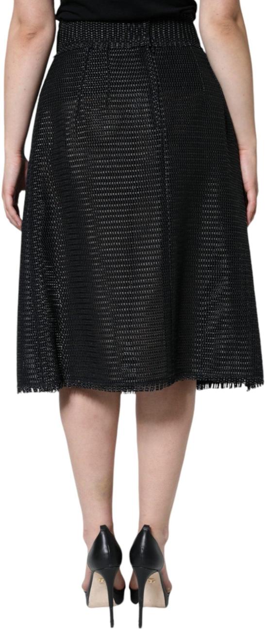 26FW 돌체앤가바나 미디 스커트 9630240571678 BLACK - DOLCE & GABBANA