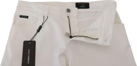 26FW 돌체앤가바나 데님 팬츠 9635955441950 WHITE - DOLCE & GABBANA