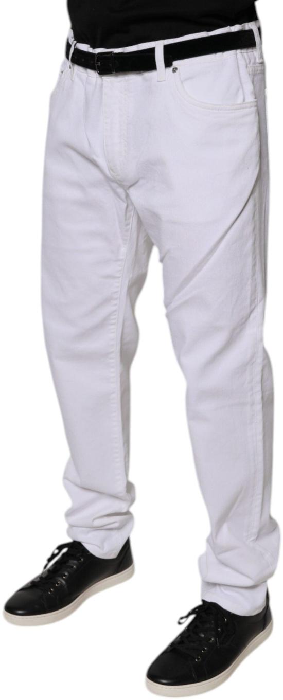 26FW 돌체앤가바나 데님 팬츠 9748745978142 WHITE - DOLCE & GABBANA