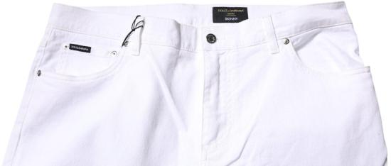 26FW 돌체앤가바나 데님 팬츠 9748745978142 WHITE - DOLCE & GABBANA