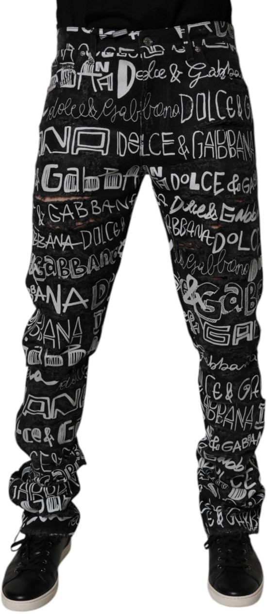 26FW 돌체앤가바나 데님 팬츠 9752969609502 BLACK - DOLCE & GABBANA