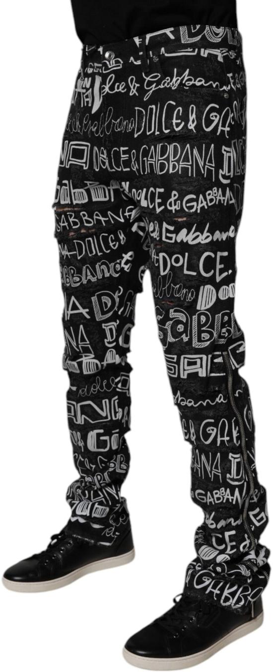 26FW 돌체앤가바나 데님 팬츠 9752969609502 BLACK - DOLCE & GABBANA