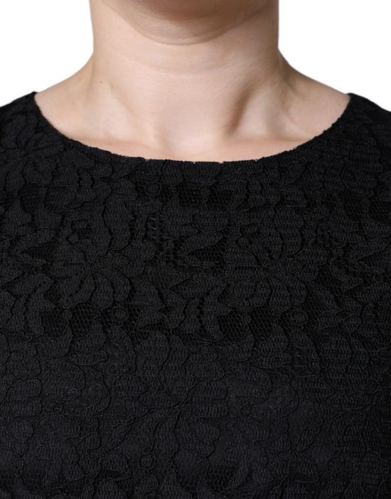 26FW 돌체앤가바나 미디 원피스 9535925387550 BLACK - DOLCE & GABBANA