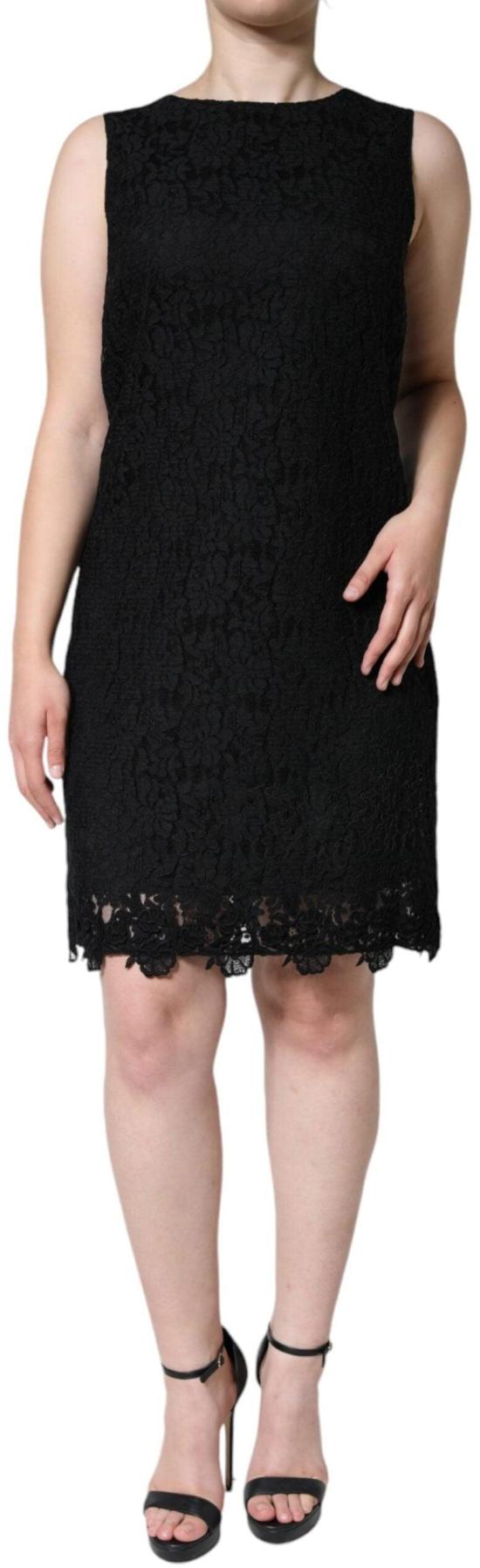 26FW 돌체앤가바나 미디 원피스 9535925387550 BLACK - DOLCE & GABBANA