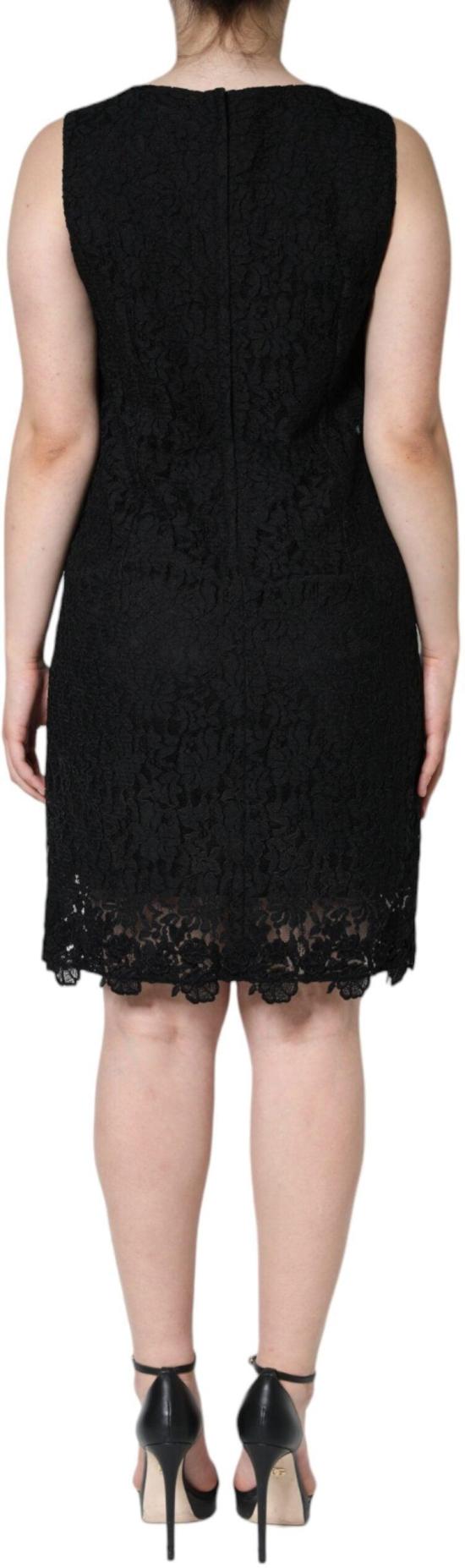 26FW 돌체앤가바나 미디 원피스 9535925387550 BLACK - DOLCE & GABBANA