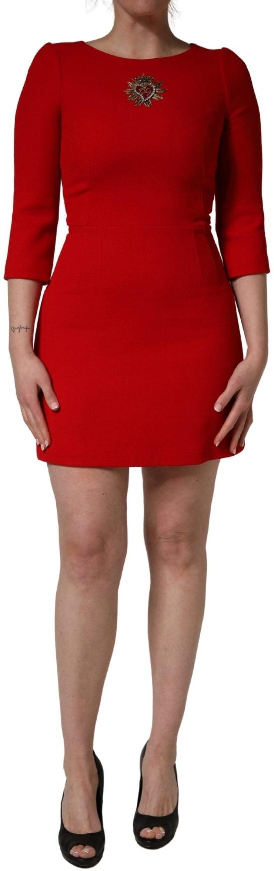 26FW 돌체앤가바나 숏 원피스 50708861190430 RED - DOLCE & GABBANA