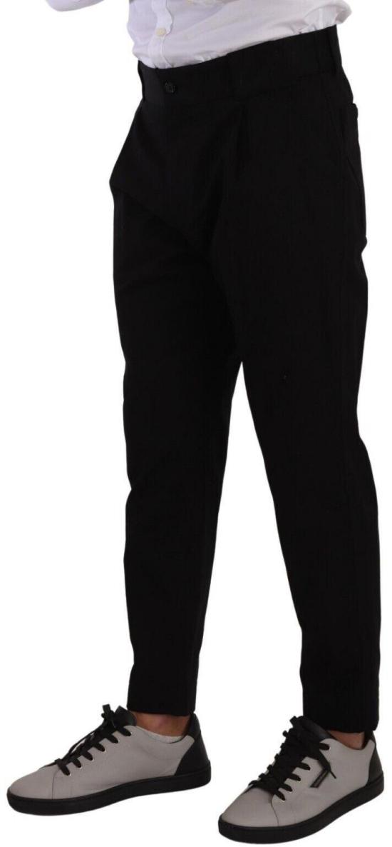 26FW 돌체앤가바나 치노 팬츠 9635948036382 BLACK - DOLCE & GABBANA