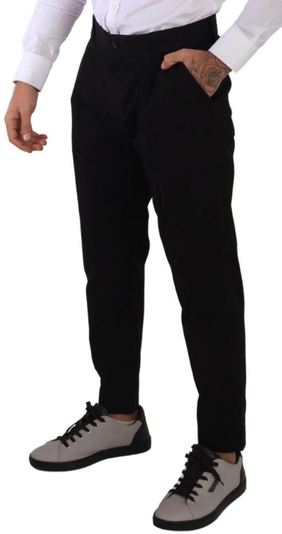 26FW 돌체앤가바나 치노 팬츠 9635948036382 BLACK - DOLCE & GABBANA