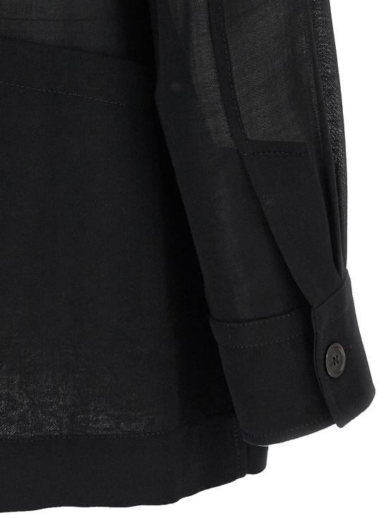 26FW 살바토레 페라가모 긴팔 티셔츠 10120188592414 BLACK - SALVATORE FERRAGAMO