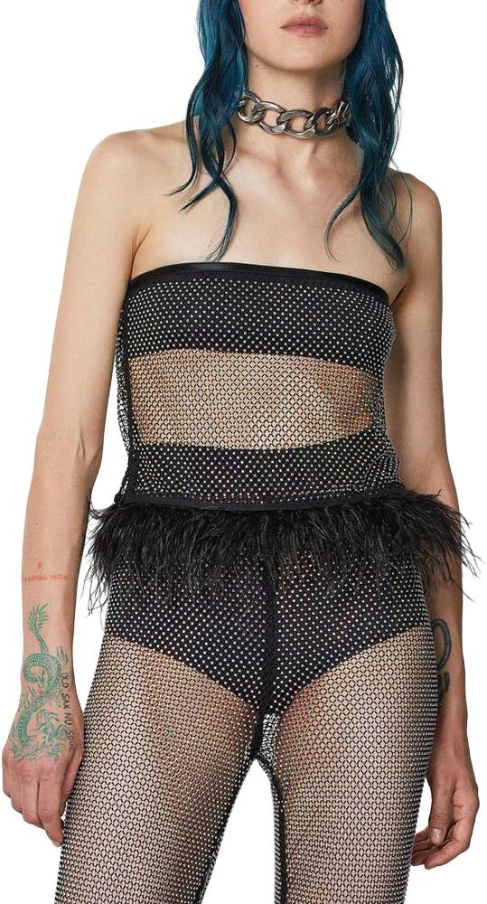 26FW 파트리지아페페 탑 50616091443486 BLACK - PATRIZIA PEPE
