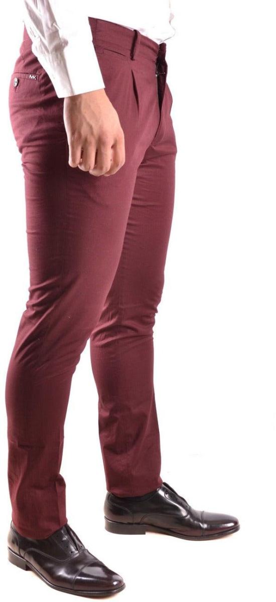26FW 마이클 코어스 치노 팬츠 9840811999518 MAROON - MICHAEL KORS