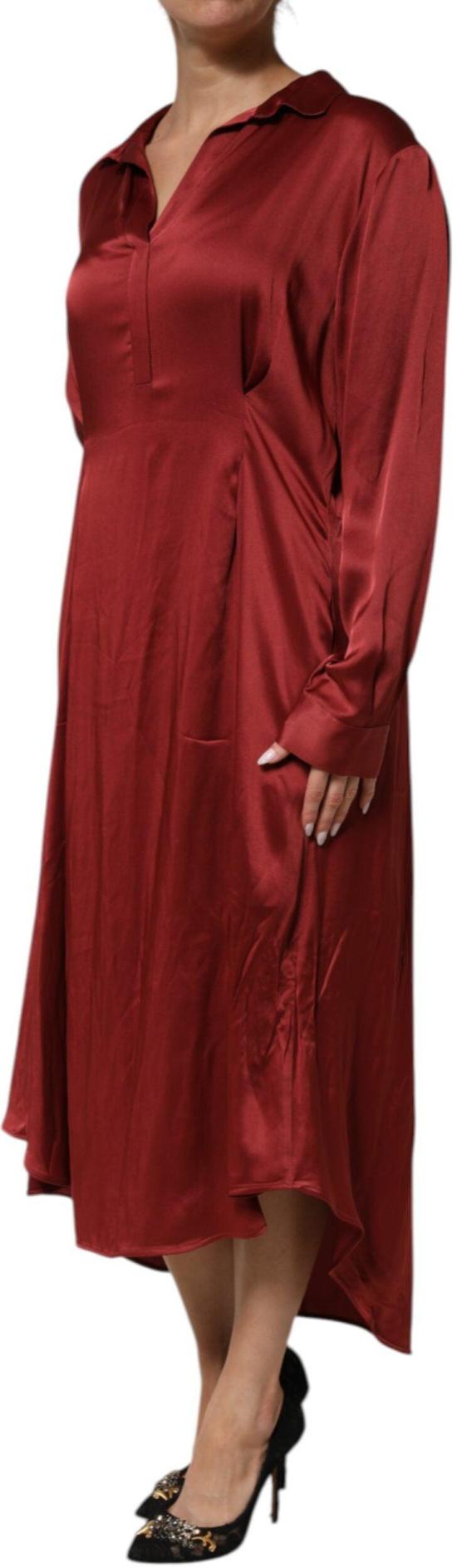 26FW 파비아나 필리피 롱 원피스 9844142440734 MAROON - FABIANA FILIPPI
