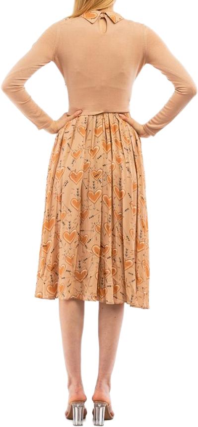 26FW 엘리자베타프랜치 미디 원피스 10056484323614 BEIGE - ELISABETTA FRANCHI
