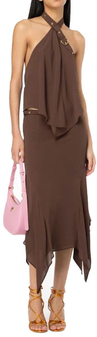 26FW 핑코 롱 스커트 9842384863518 BROWN - PINKO