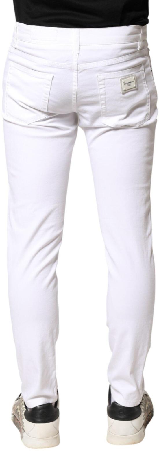26FW 돌체앤가바나 데님 팬츠 9949691183390 WHITE - DOLCE & GABBANA