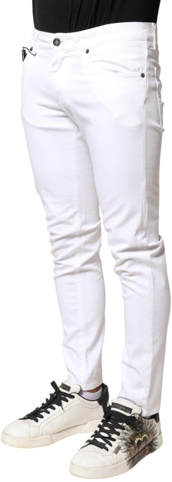 26FW 돌체앤가바나 데님 팬츠 9949691183390 WHITE - DOLCE & GABBANA