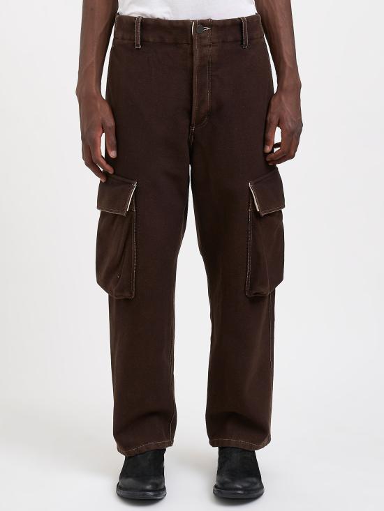 26FW 우마 왕 스트레이트 팬츠 RUM3531UW600 Brown