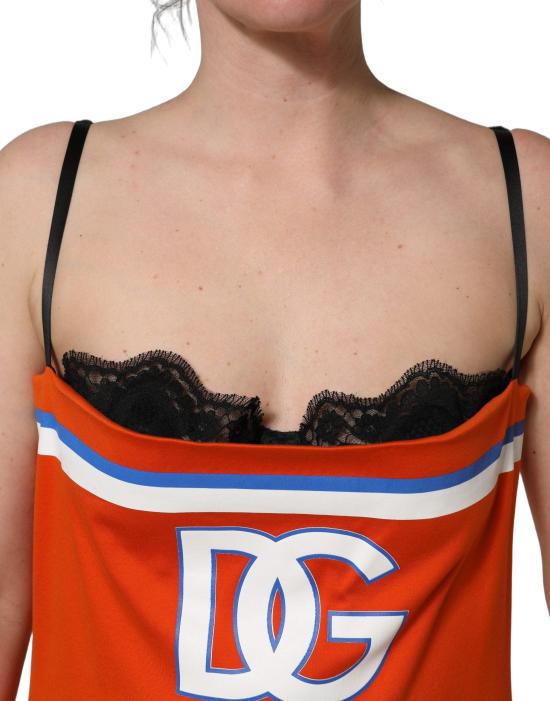 26FW 돌체앤가바나 숏 원피스 50801665442078 ORANGE - DOLCE & GABBANA