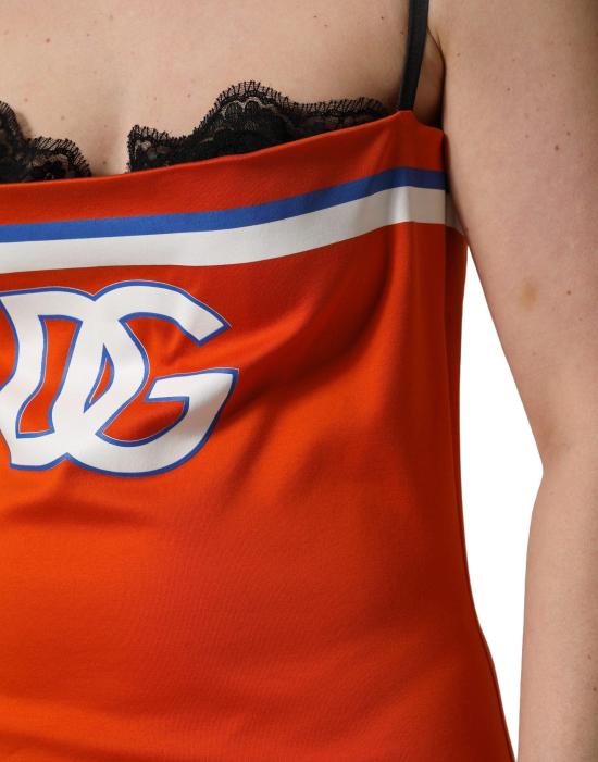 26FW 돌체앤가바나 숏 원피스 50801665442078 ORANGE - DOLCE & GABBANA