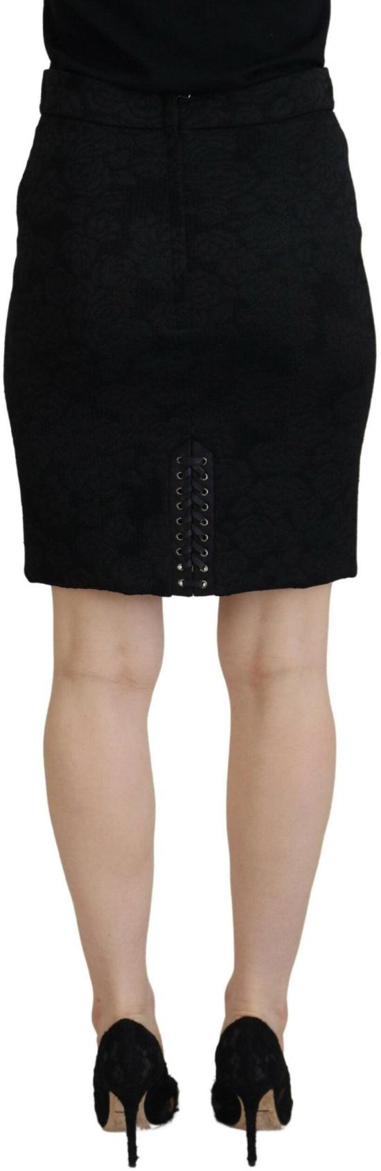 26FW 돌체앤가바나 숏 스커트 47949914636574 BLACK - DOLCE & GABBANA