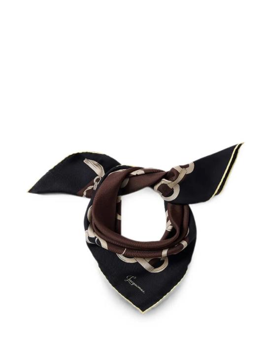 26FW 자크뮈스 머플러/스카프 26HACU00871AW00263 3FM PRINT CHAIN JEWELRY BROWN