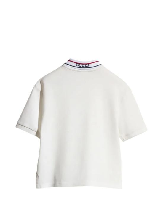 26FW [키즈] 구찌 폴로 셔츠 860897 XJHW2 9024 NEW WHITE MIX - GUCCI