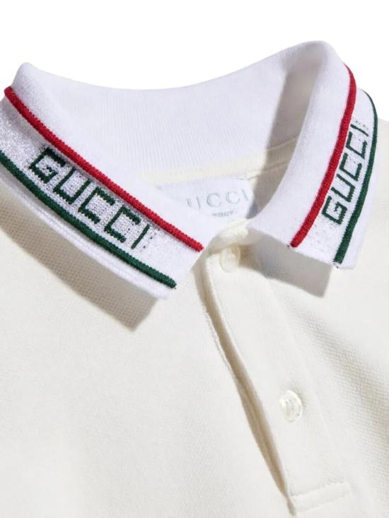 26FW [키즈] 구찌 폴로 셔츠 860897 XJHW2 9024 NEW WHITE MIX - GUCCI