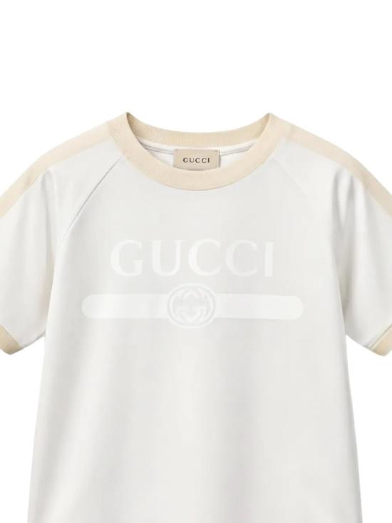 26FW [키즈] 구찌 티셔츠 A0044Y XJHW6 9043 DUSTY WHITE - GUCCI