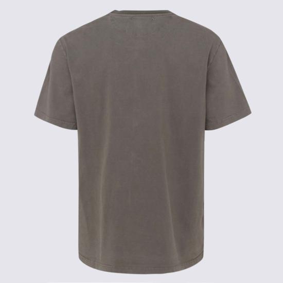 26FW 골든구스 골든 로고 프린트 반팔 티셔츠 GMP01220P000671 35479 Grigio - GOLDEN GOOSE