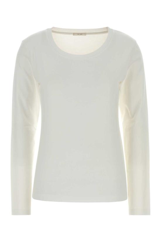 26FW 더로우 반팔 티셔츠 R000687K800 OWH WHITE