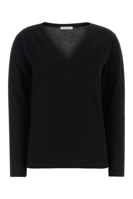 26FW 더로우 반팔 티셔츠 R000702Y1026 BLK BLACK